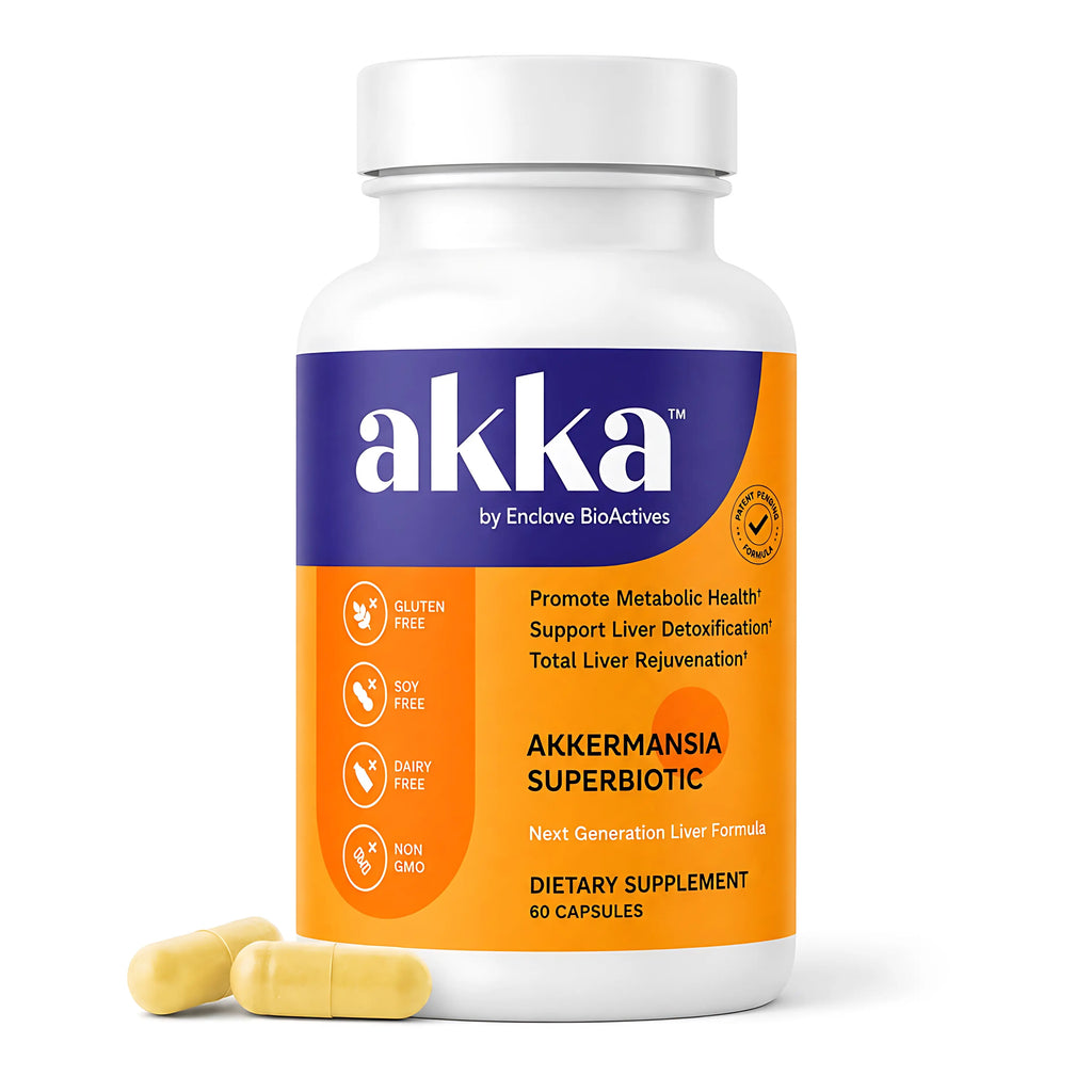2-Piece Set AKKA - Akkermansia Probiotic Liver Cleanse Detox & Repair - Liver Health Supplement for Energy, Digestion & Metabolism with Akkermansia Muciniphila (AKKA Superbiotics), Non-GMO, Gluten-Free, 60 Caps