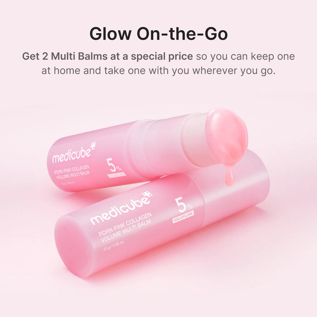 [NEW] [medicube] PDRN Pink Collagen Volume Multi Balm | All In One Volufiline, PDRN, NAD Stick for Youthful-Looking, Helping Look of Fine Lines, Firming Care, Anti-Aging Care | For Under-Eyes, Neck, Forehead, Smile Lines, Lip Care | Korean Ski