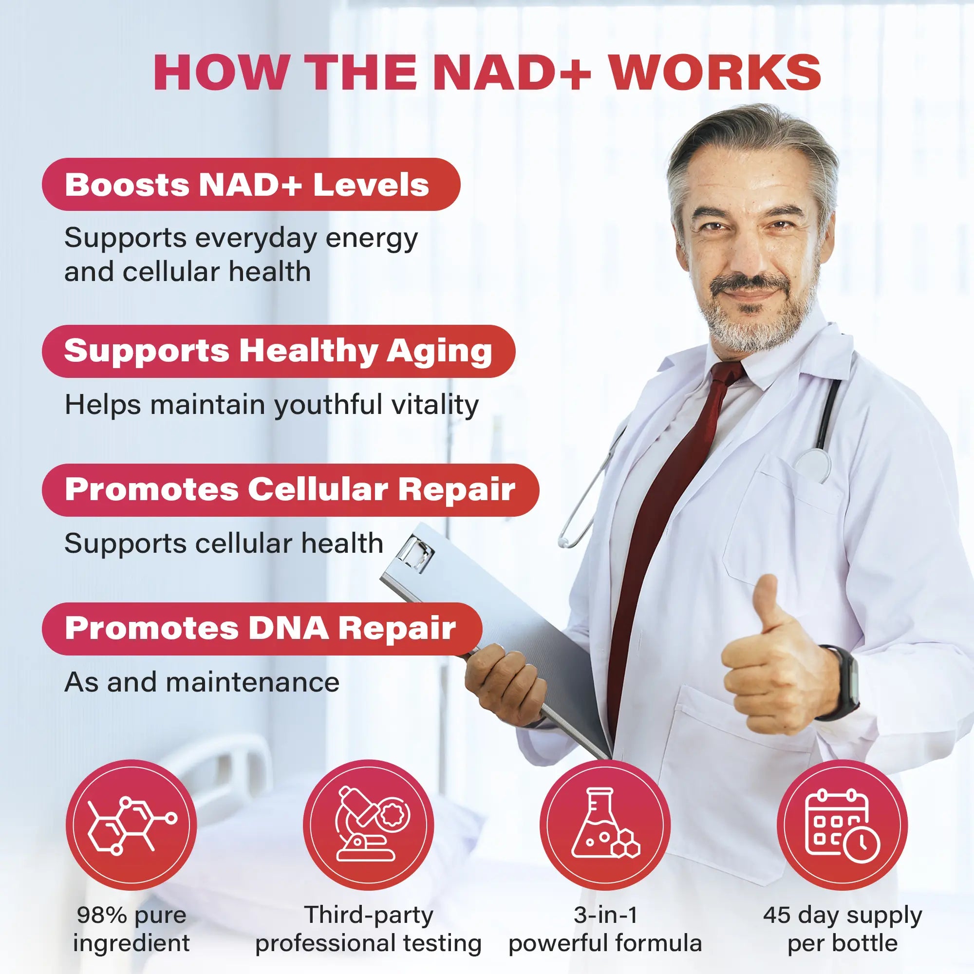2-Piece Set ZOOONE NAD+ Drink Mix 1000mg, Berry Flavor | Nicotinamide Riboside & Resveratrol Supplement, DNA Repair, Anti-Aging for Skin, Boost Cellular Energy & Focus, 30 Packets for Men & Women