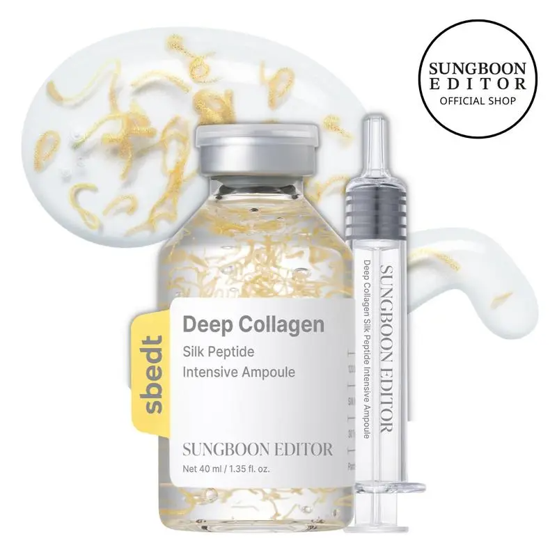 Two-Piece Set [Sungboon] Silk Lifting Peptide Ampoule | Wrinkle Care | Face-Lift at Home serum with Peptides & Deep Collagen | Plumping, Smooth, Anti aging Korean Skincare mothers day gift ideas (30ml)