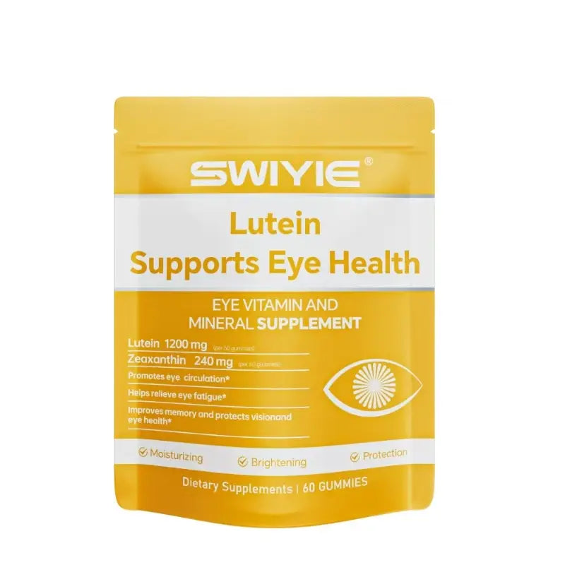 2-Piece Set Swiyie Lutein & Zeaxanthin Gummies – Eye Health Supplement with Astaxanthin, Vitamin A C E – Blue Light Defense, Vision Support, Berry Flavor – 60 Gummies Healthcare Dietary Fitness Edible
