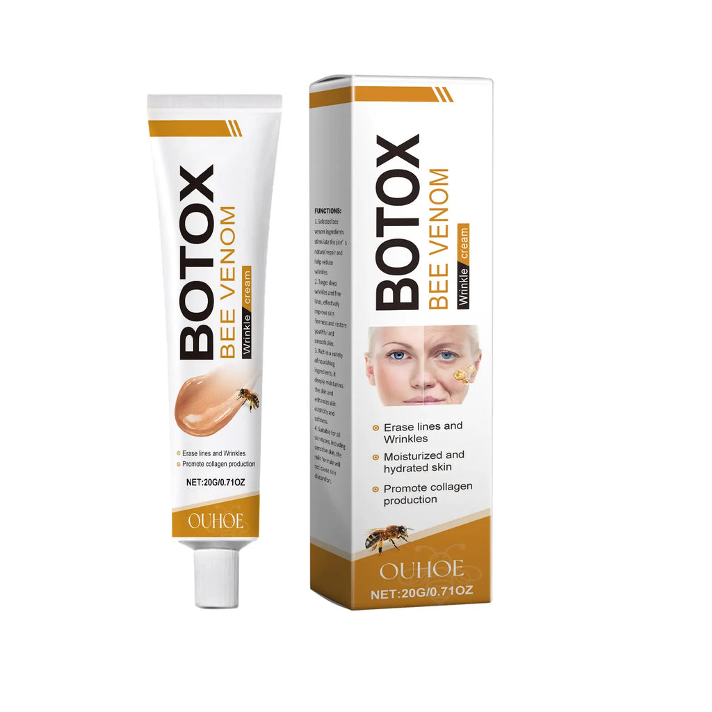 Ouhoe Bee Venom Facial Care Cream Soft Mudpack - Gentle, Hydrating, Moisturizing, Brightening, Delicate Skin Rejuvenation