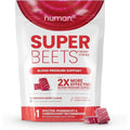 2-Piece Set HumanN Super Beets Heart Chews –Pomegranate, 60 Count for Blood Pressure Support